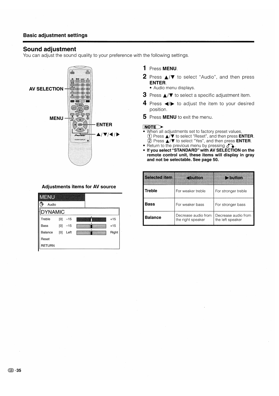 Sound adjustment, Eigiri | Pioneer PDP-503HDE User Manual | Page 38 / 196