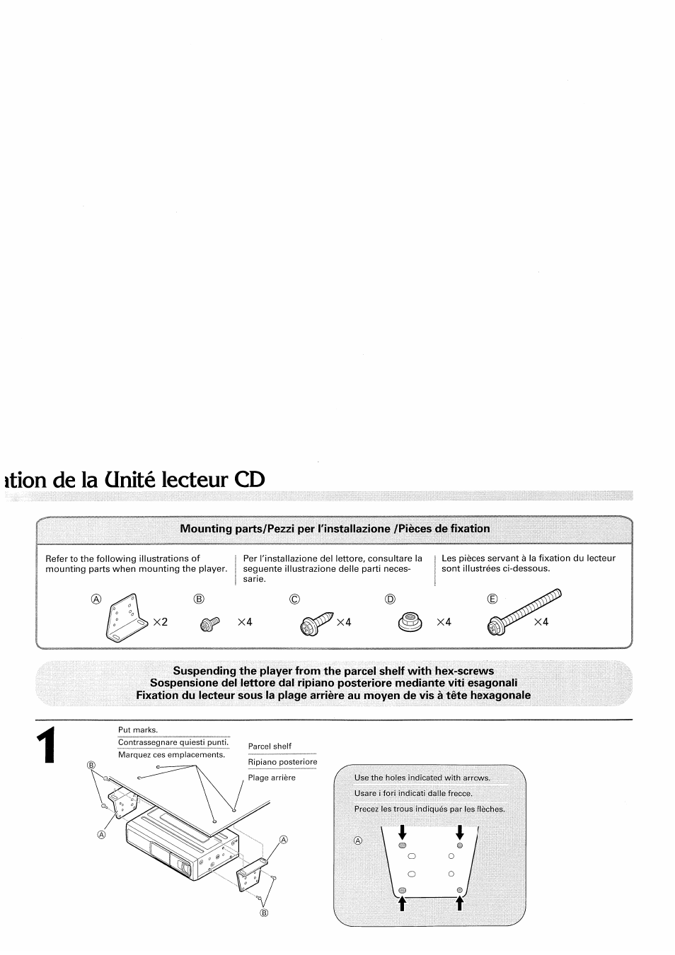 Ition de la ünité lecteur cd | Pioneer CDX-FM657 User Manual | Page 12 / 17