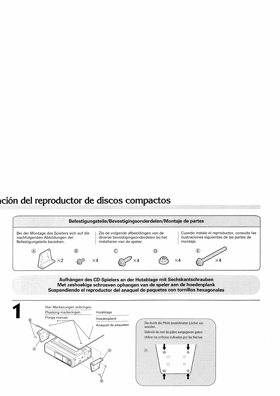 Ición del reproductor de discos compactos | Pioneer CDX-FM657 User Manual | Page 16 / 17