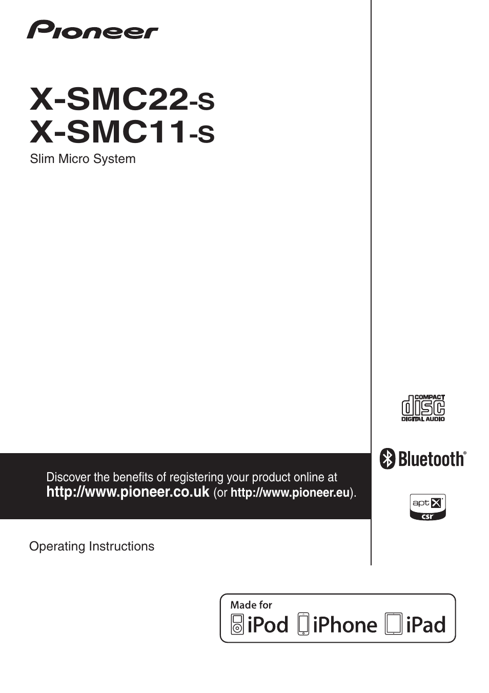 Pioneer X-SMC11-S User Manual | 37 pages