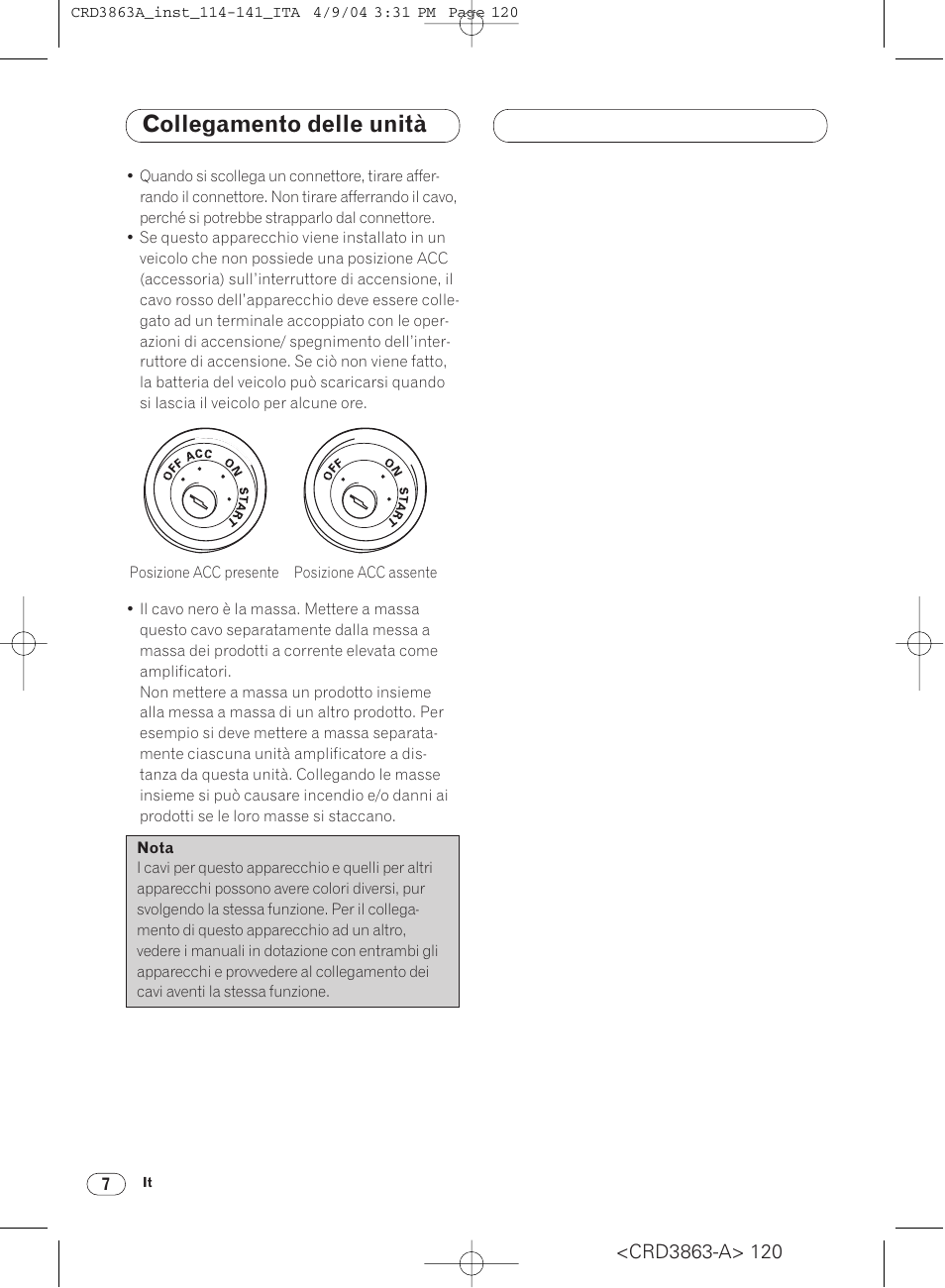 Collegamento delle unità | Pioneer ANH-P10MP User Manual | Page 120 / 170