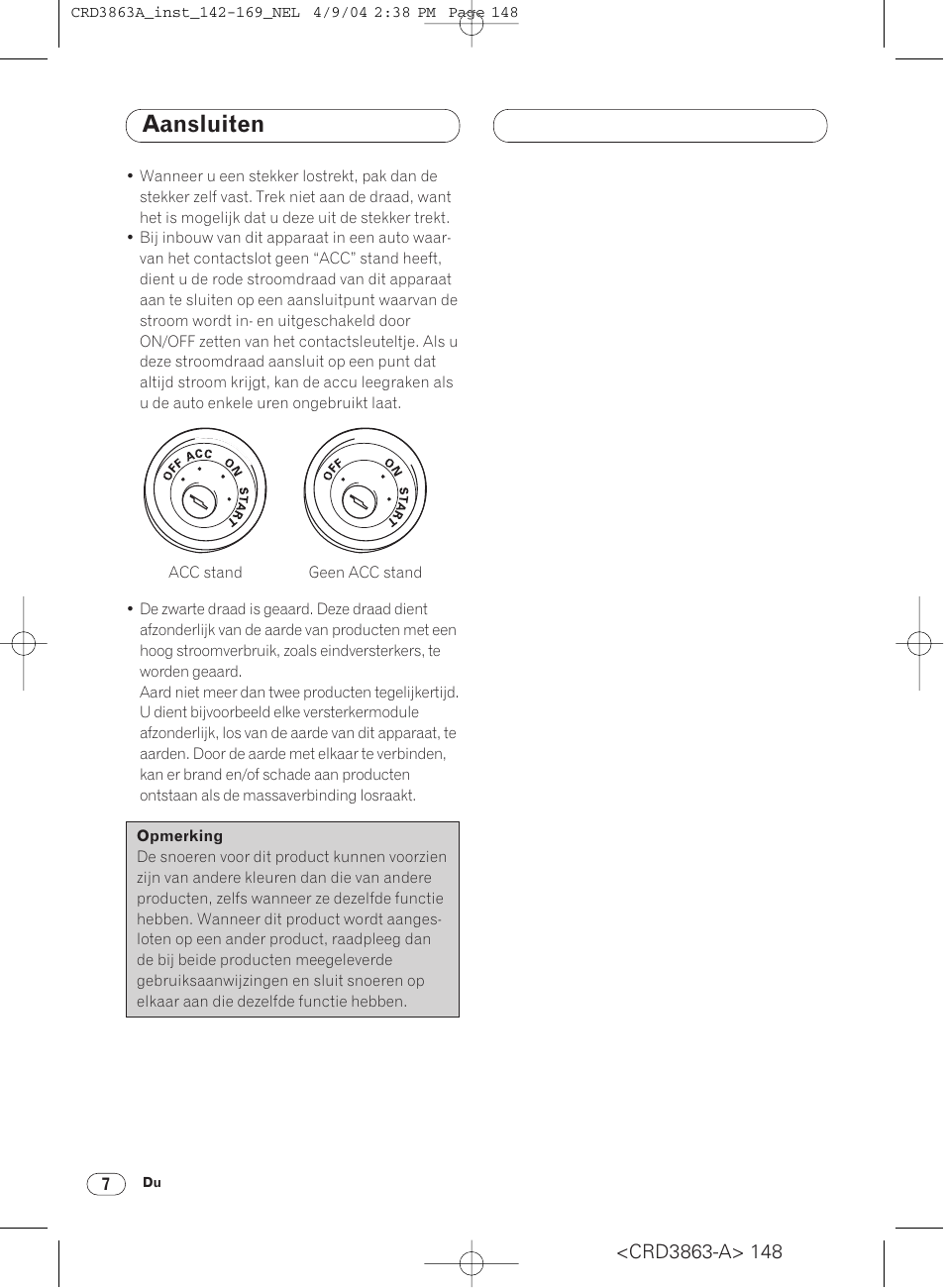 Aansluiten | Pioneer ANH-P10MP User Manual | Page 148 / 170