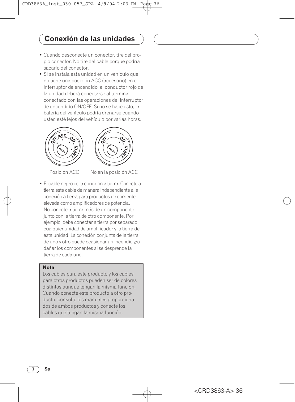 Conexión de las unidades | Pioneer ANH-P10MP User Manual | Page 36 / 170