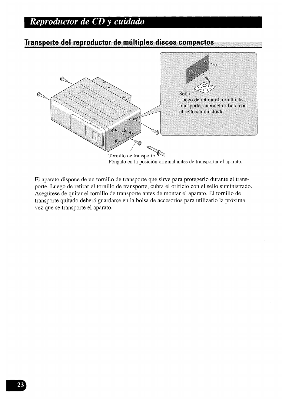 Reproductor de cd y cuidado | Pioneer CDX-P2050VS User Manual | Page 48 / 100