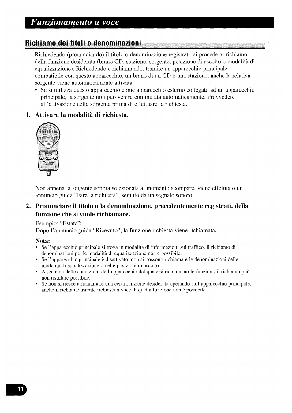 Richiamo dei titoli o denominazioni, Attivare la modalità di richiesta, Funzionamento a voce | Pioneer CDX-P2050VS User Manual | Page 60 / 100