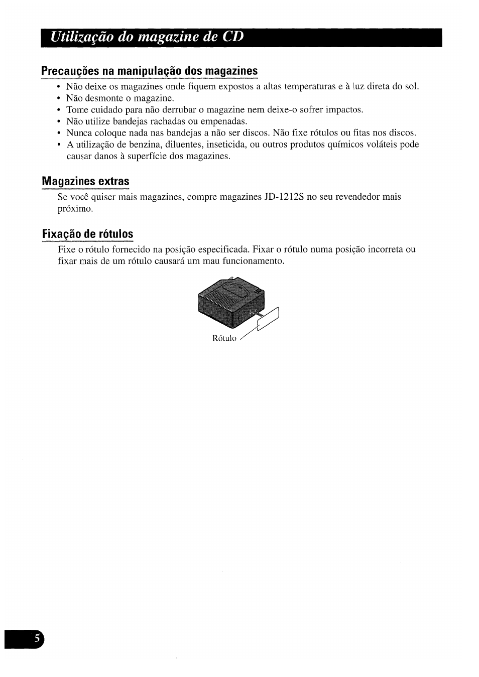 Vtìlizagào do magazine de cd | Pioneer CDX-P2050VS User Manual | Page 78 / 100
