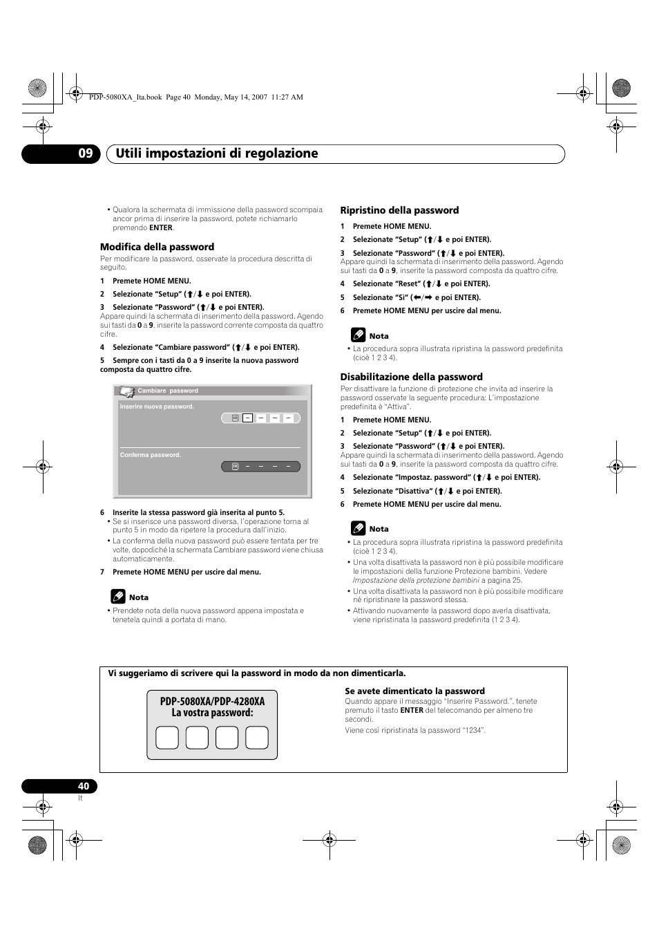 Utili impostazioni di regolazione 09 | Pioneer PDP-4280XA User Manual | Page 220 / 364