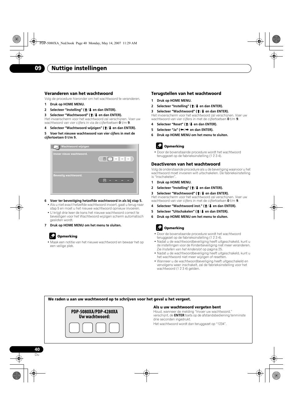 Nuttige instellingen 09 | Pioneer PDP-4280XA User Manual | Page 280 / 364