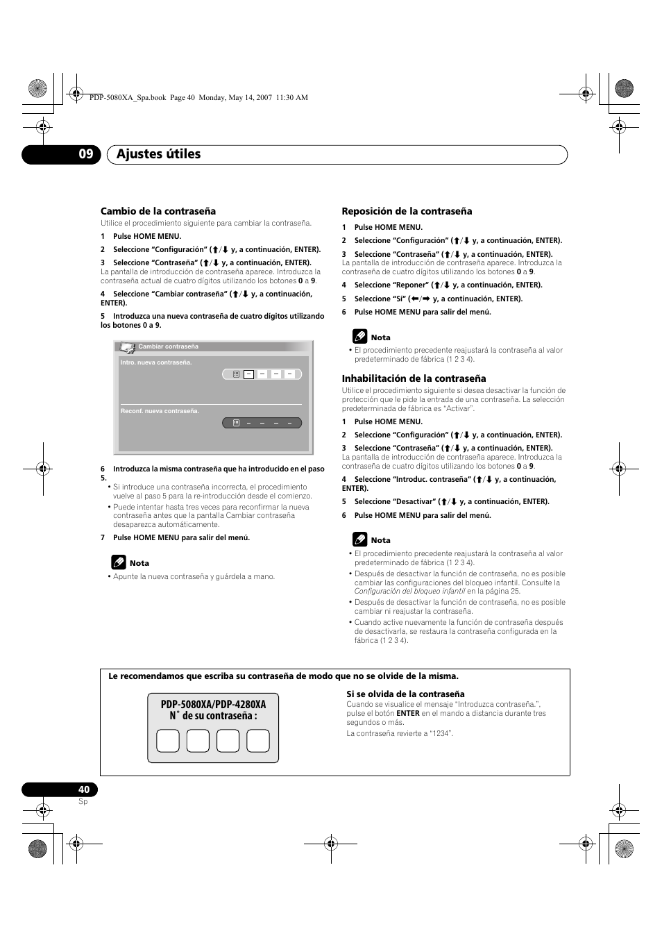 Ajustes útiles 09 | Pioneer PDP-4280XA User Manual | Page 340 / 364