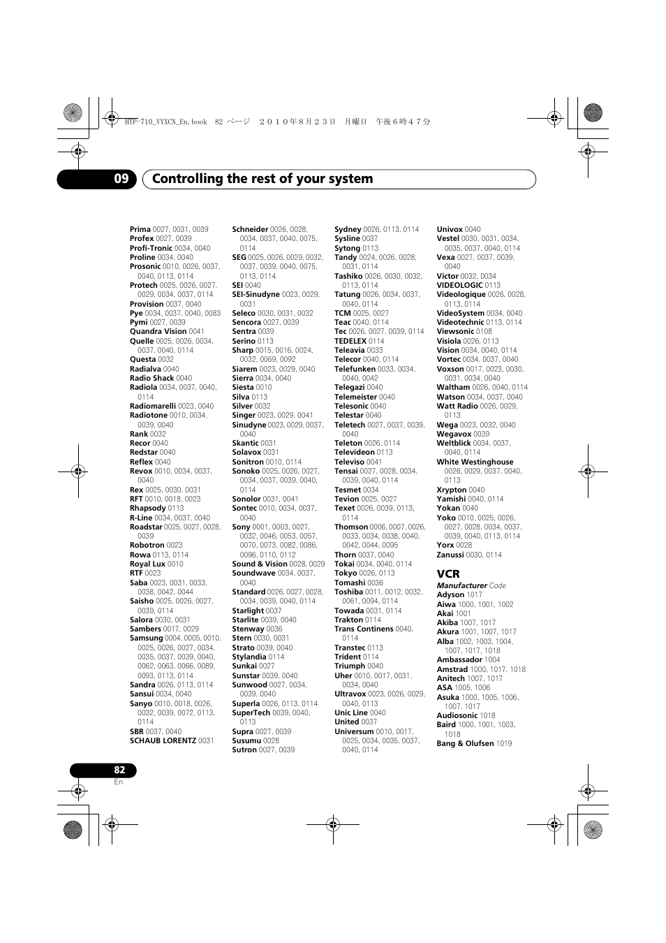 Controlling the rest of your system 09 | Pioneer HTP-710 User Manual | Page 82 / 272