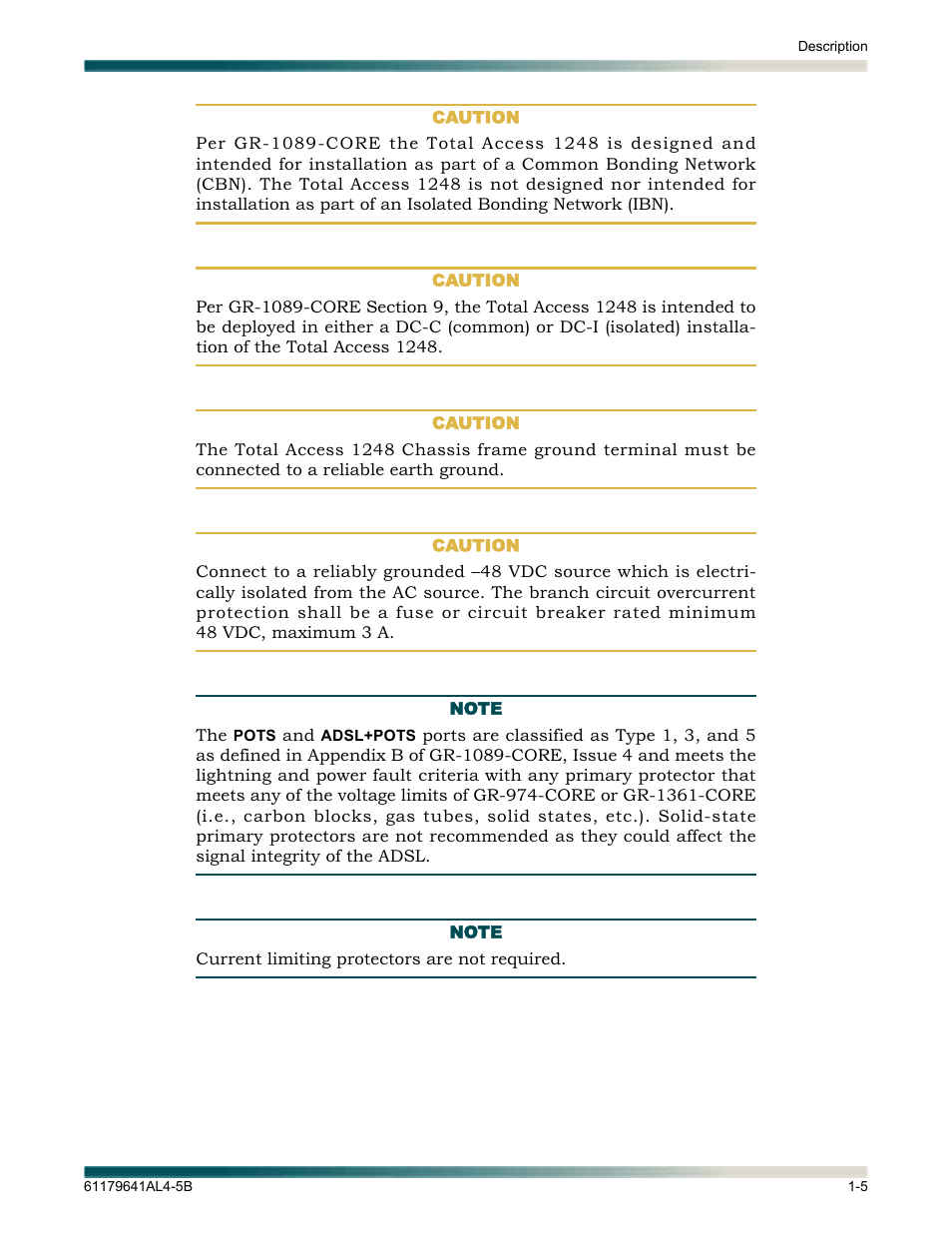 ADTRAN 1248 User Manual | Page 21 / 236