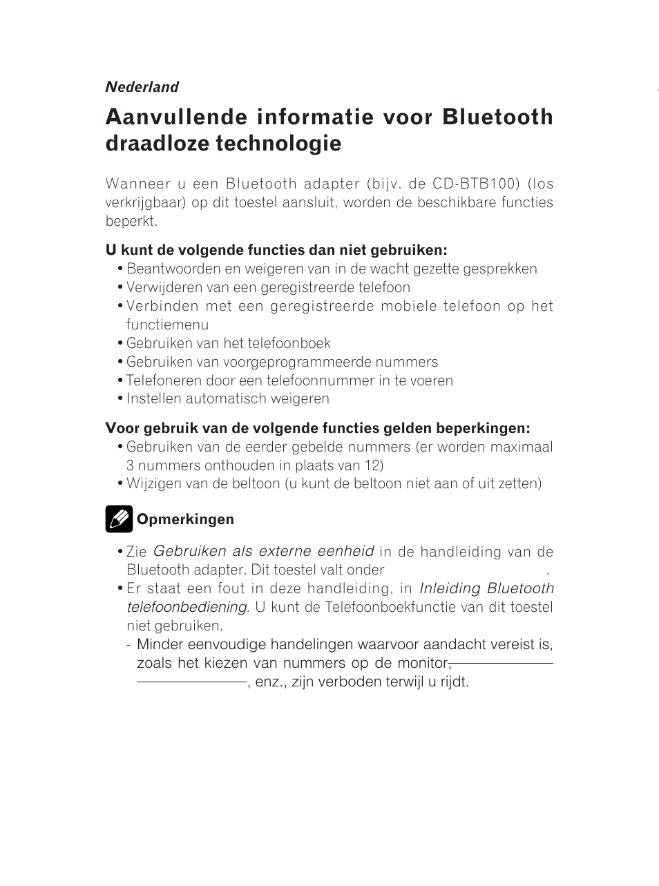Pioneer AVH-5200BT User Manual | Page 6 / 24