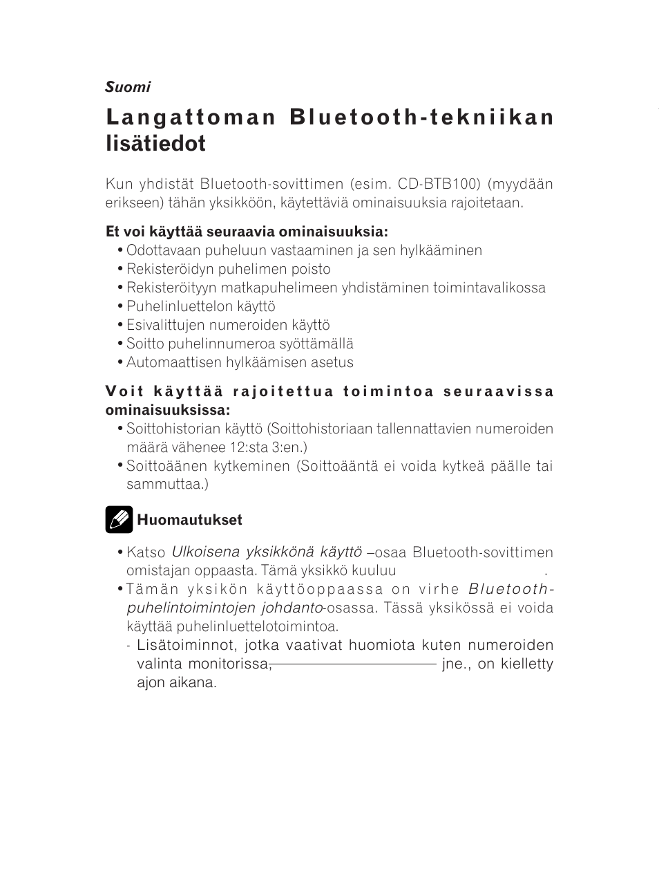 Pioneer AVH-5200BT User Manual | Page 9 / 24