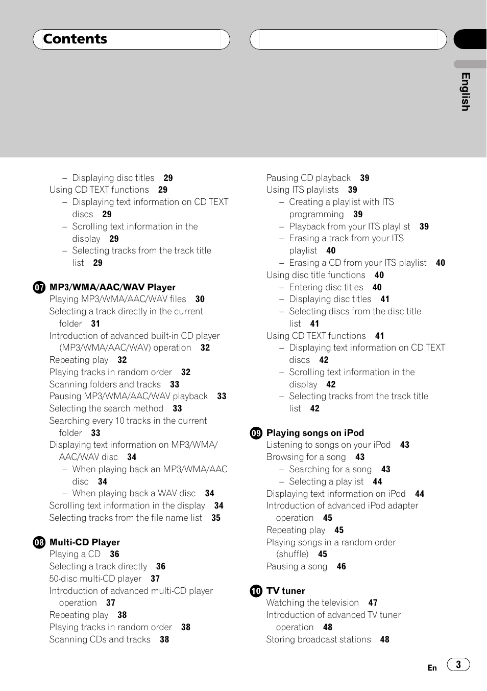 Pioneer DEH-P88RS User Manual | Page 3 / 180