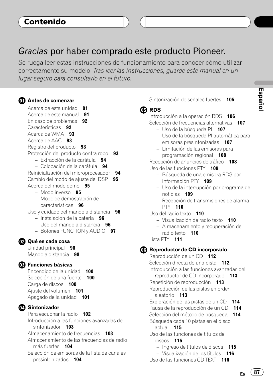 Pioneer DEH-P88RS User Manual | Page 87 / 180