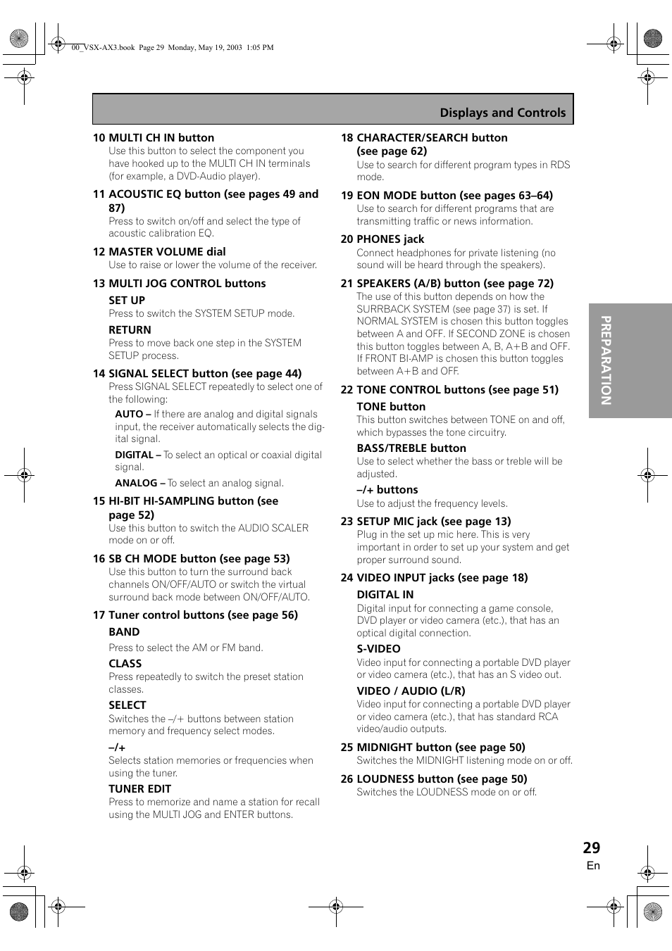 Preparation | Pioneer VSX-AX3-S User Manual | Page 29 / 104