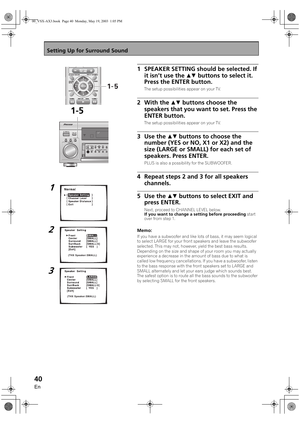 Pioneer VSX-AX3-S User Manual | Page 40 / 104