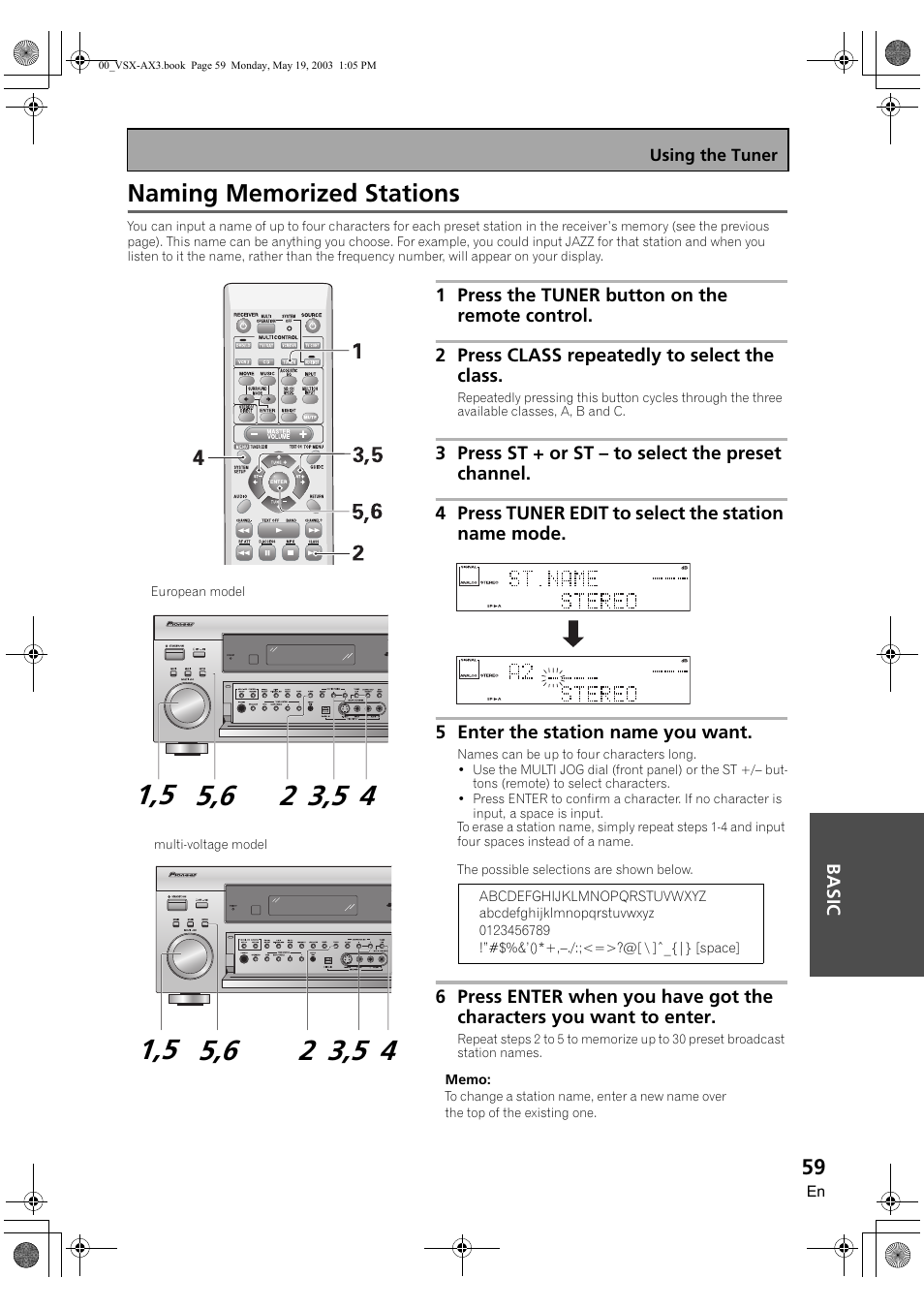 Naming memorized stations | Pioneer VSX-AX3-S User Manual | Page 59 / 104