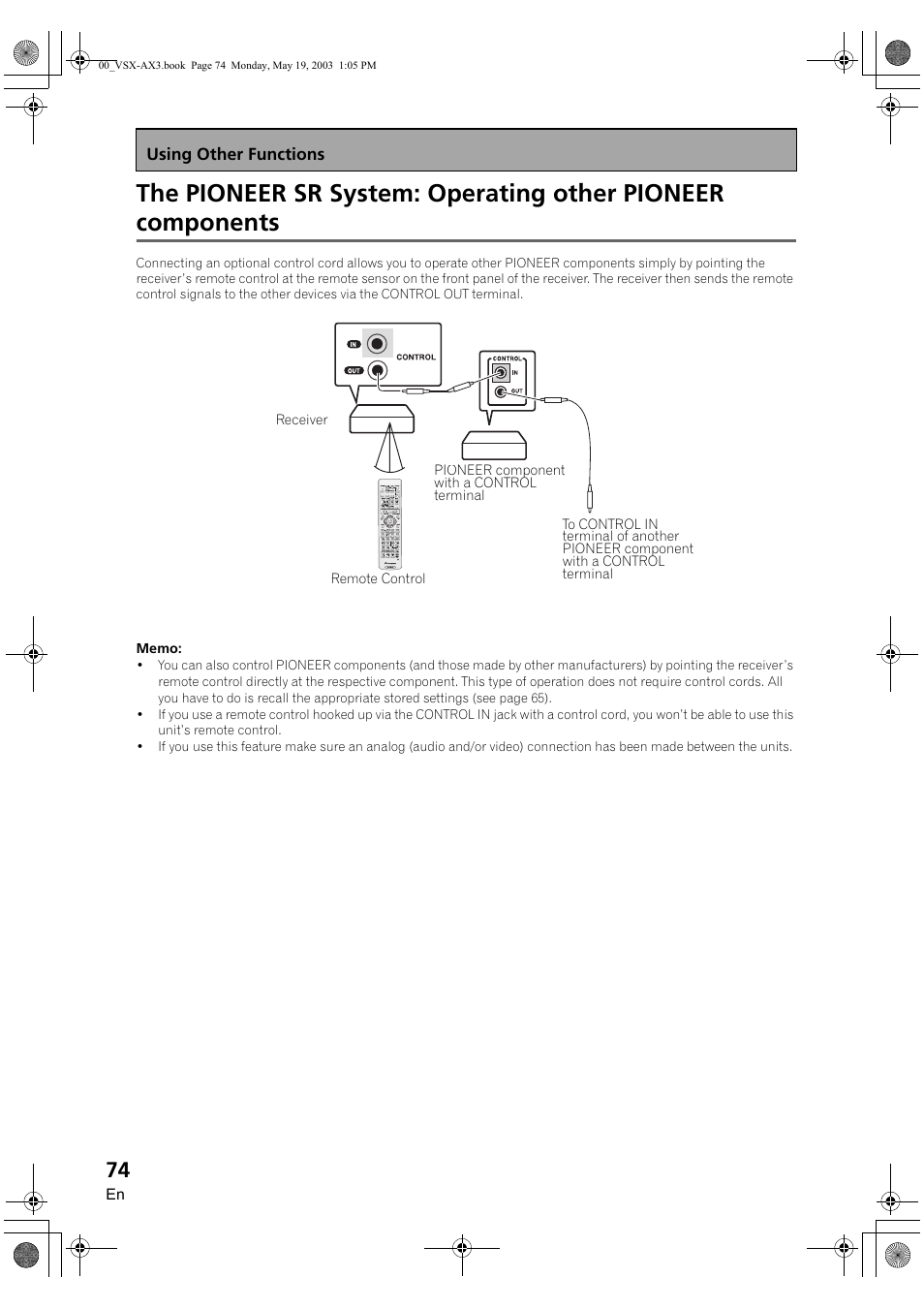 Pioneer VSX-AX3-S User Manual | Page 74 / 104