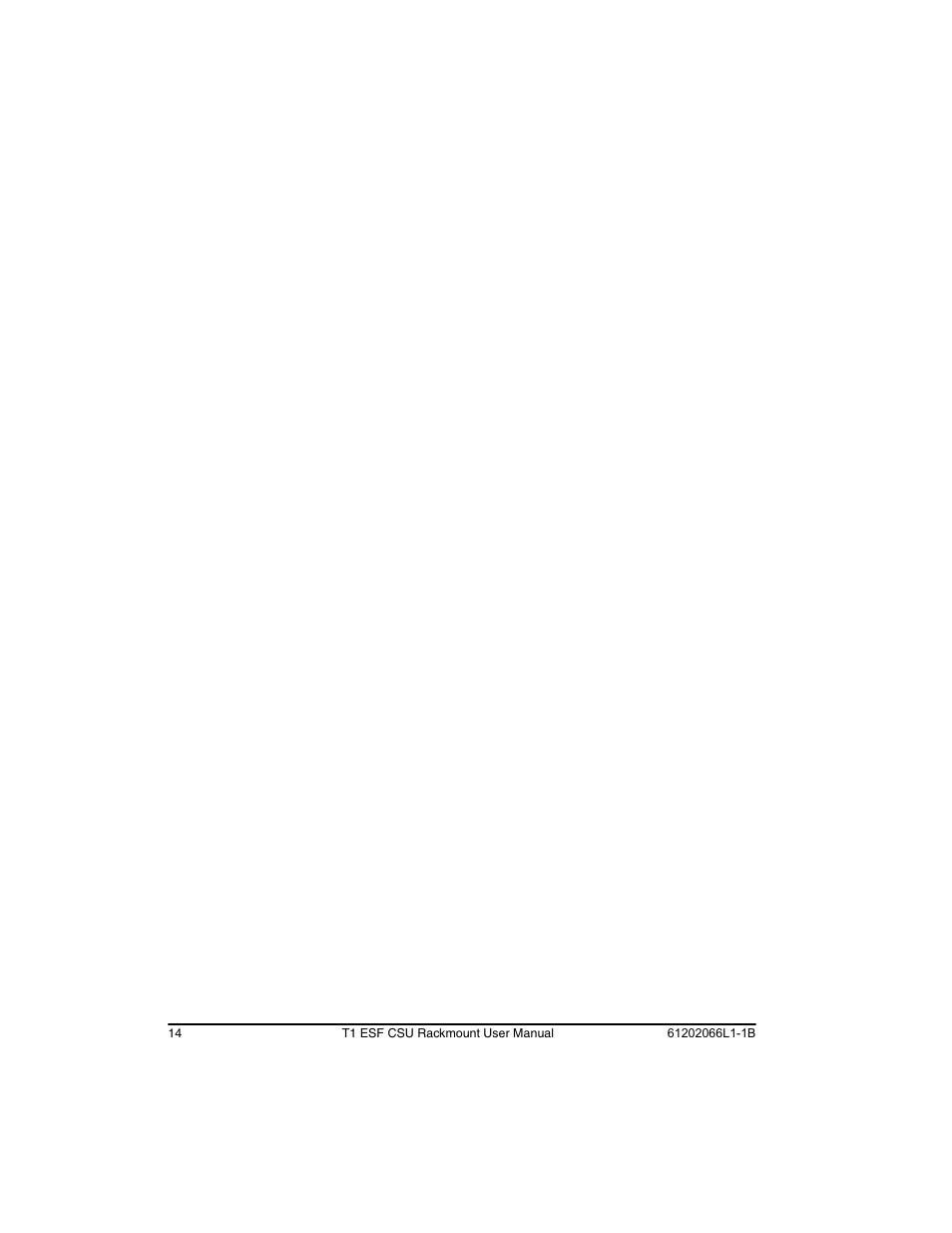 ADTRAN Cable T1 ESF CSU ACE User Manual | Page 14 / 50