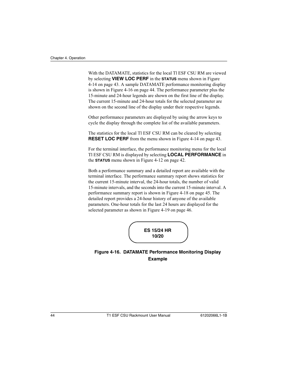 ADTRAN Cable T1 ESF CSU ACE User Manual | Page 44 / 50