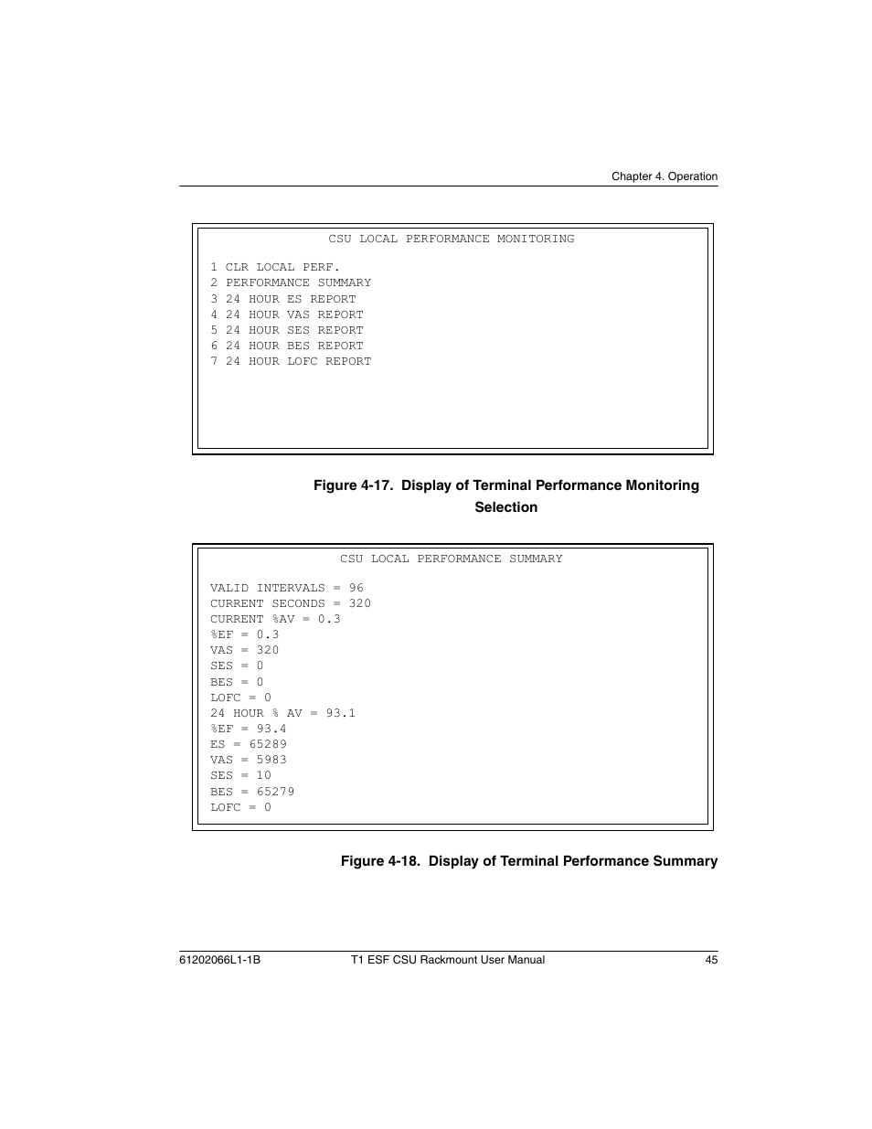 ADTRAN Cable T1 ESF CSU ACE User Manual | Page 45 / 50