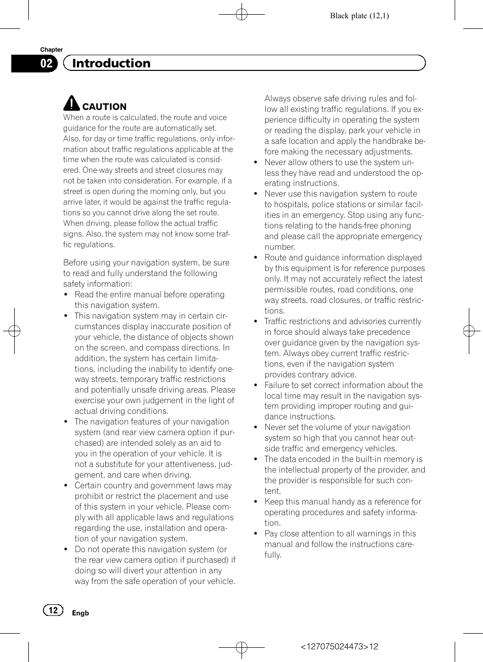 02 introduction | Pioneer AVIC-F250 User Manual | Page 12 / 76