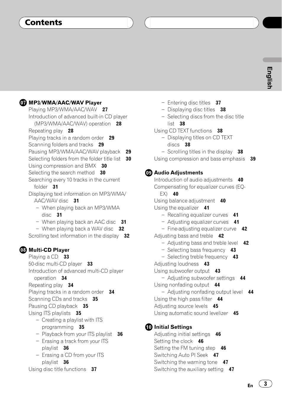 Pioneer DEH-P7700MP User Manual | Page 3 / 133