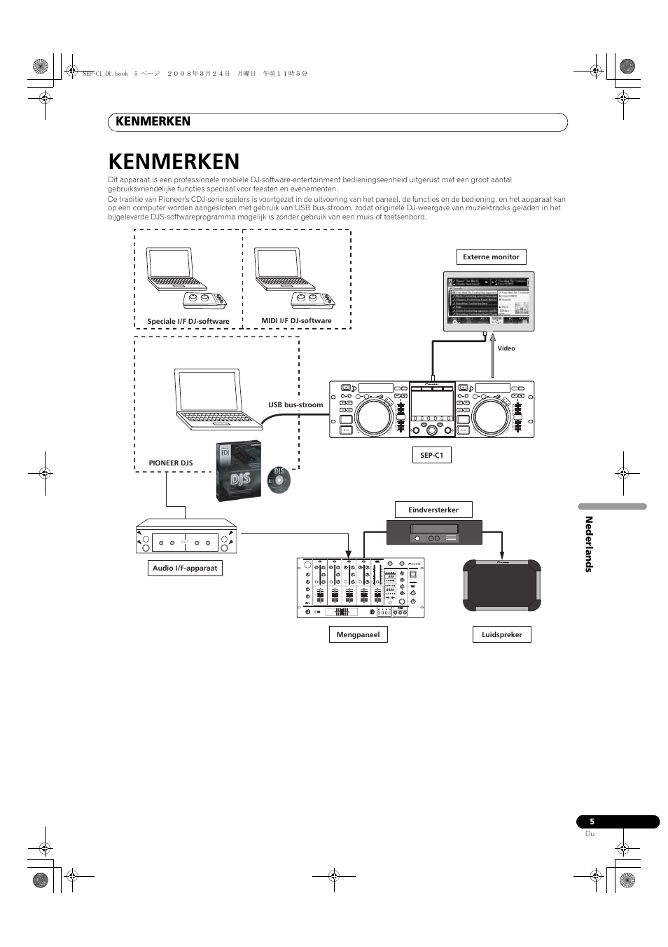 Kenmerken | Pioneer SEP-C1 User Manual | Page 109 / 241