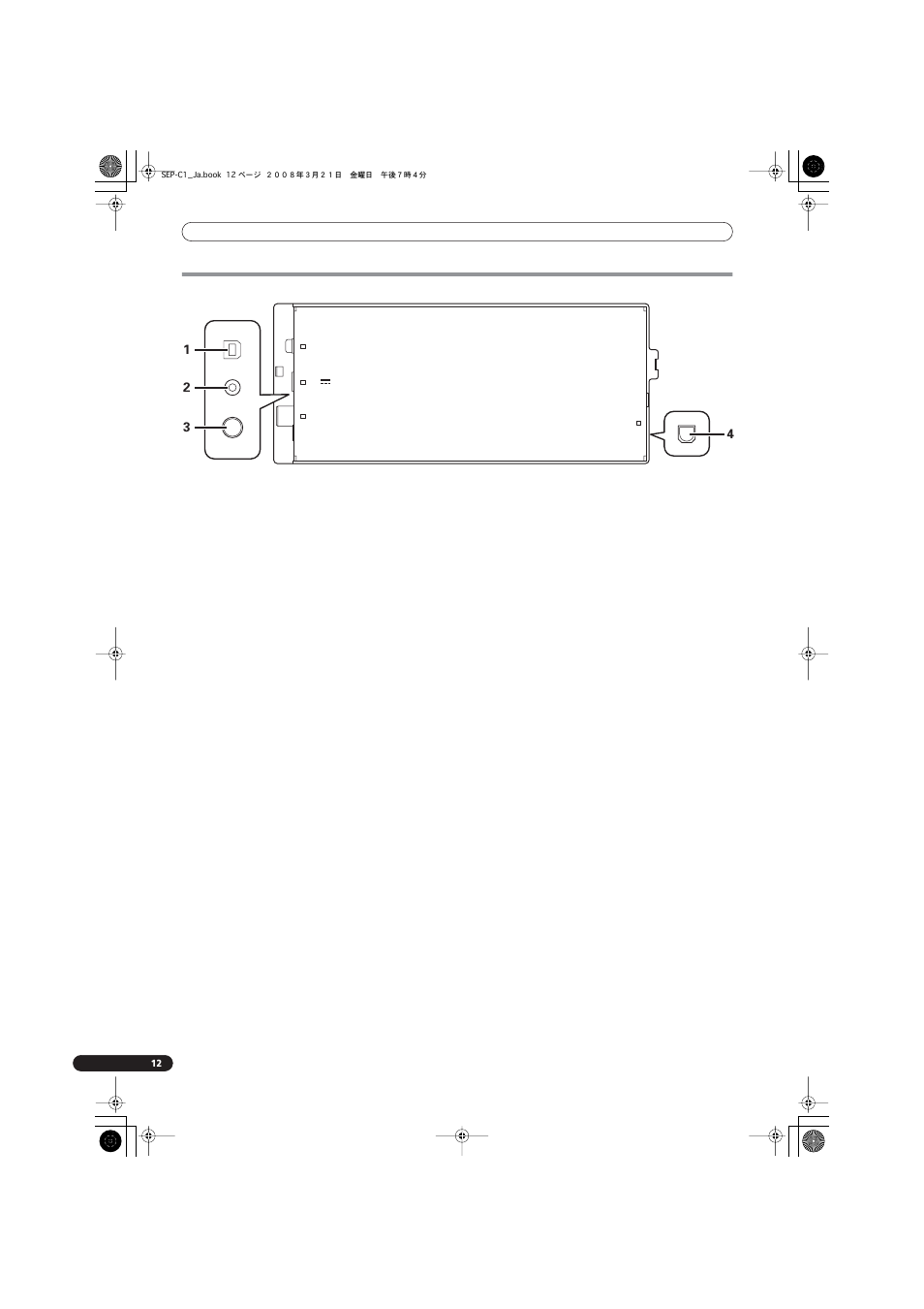 リアパネル, 各部の名称と働き | Pioneer SEP-C1 User Manual | Page 222 / 241