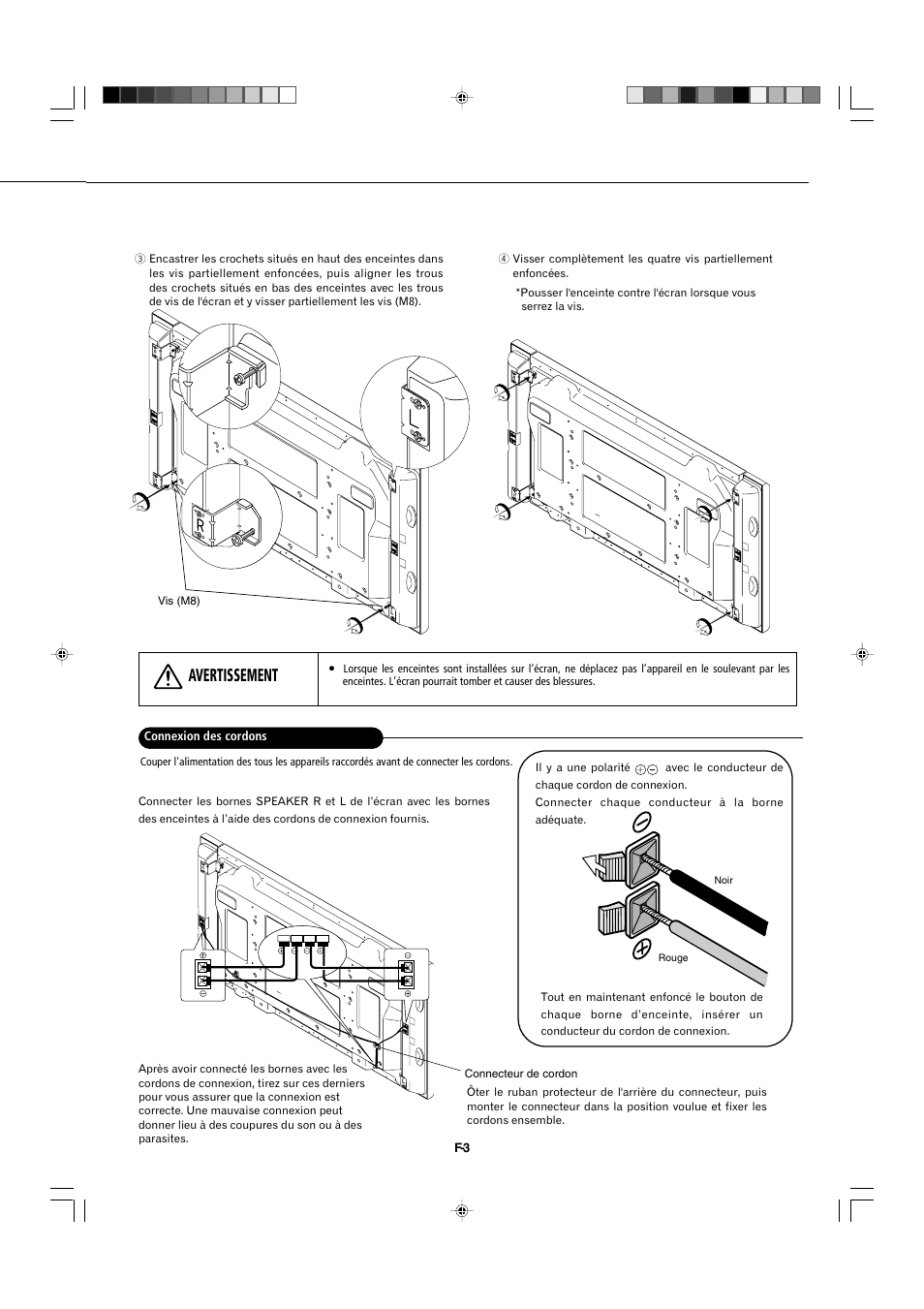 Avertissement | Pioneer PDP-S44-LR User Manual | Page 13 / 31