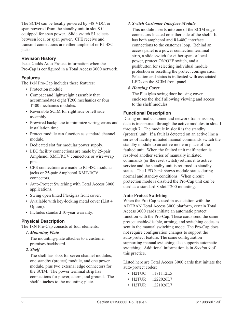 ADTRAN 1xN User Manual | Page 2 / 12
