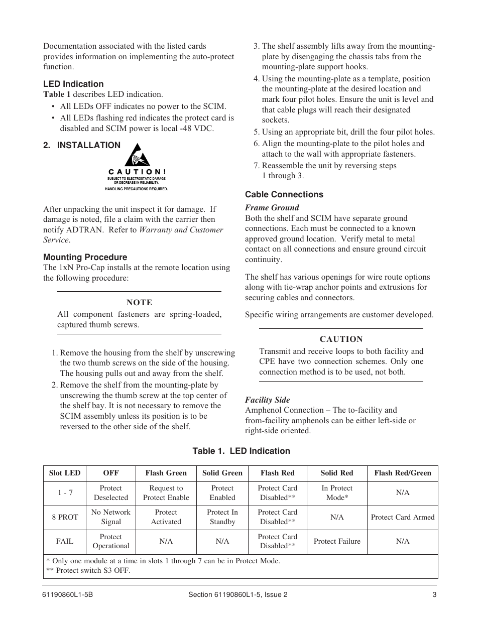 ADTRAN 1xN User Manual | Page 3 / 12