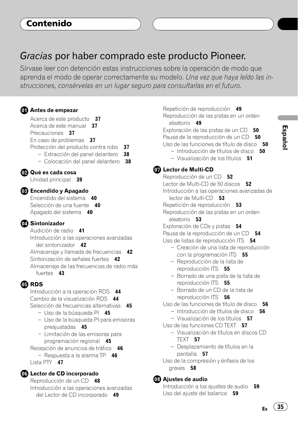 Pioneer DEH-P2500R User Manual | Page 35 / 104