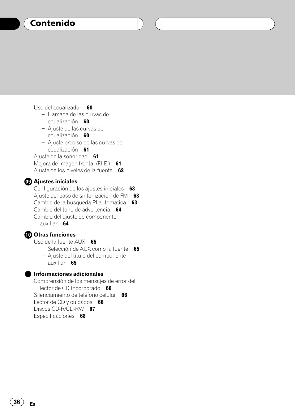 Pioneer DEH-P2500R User Manual | Page 36 / 104