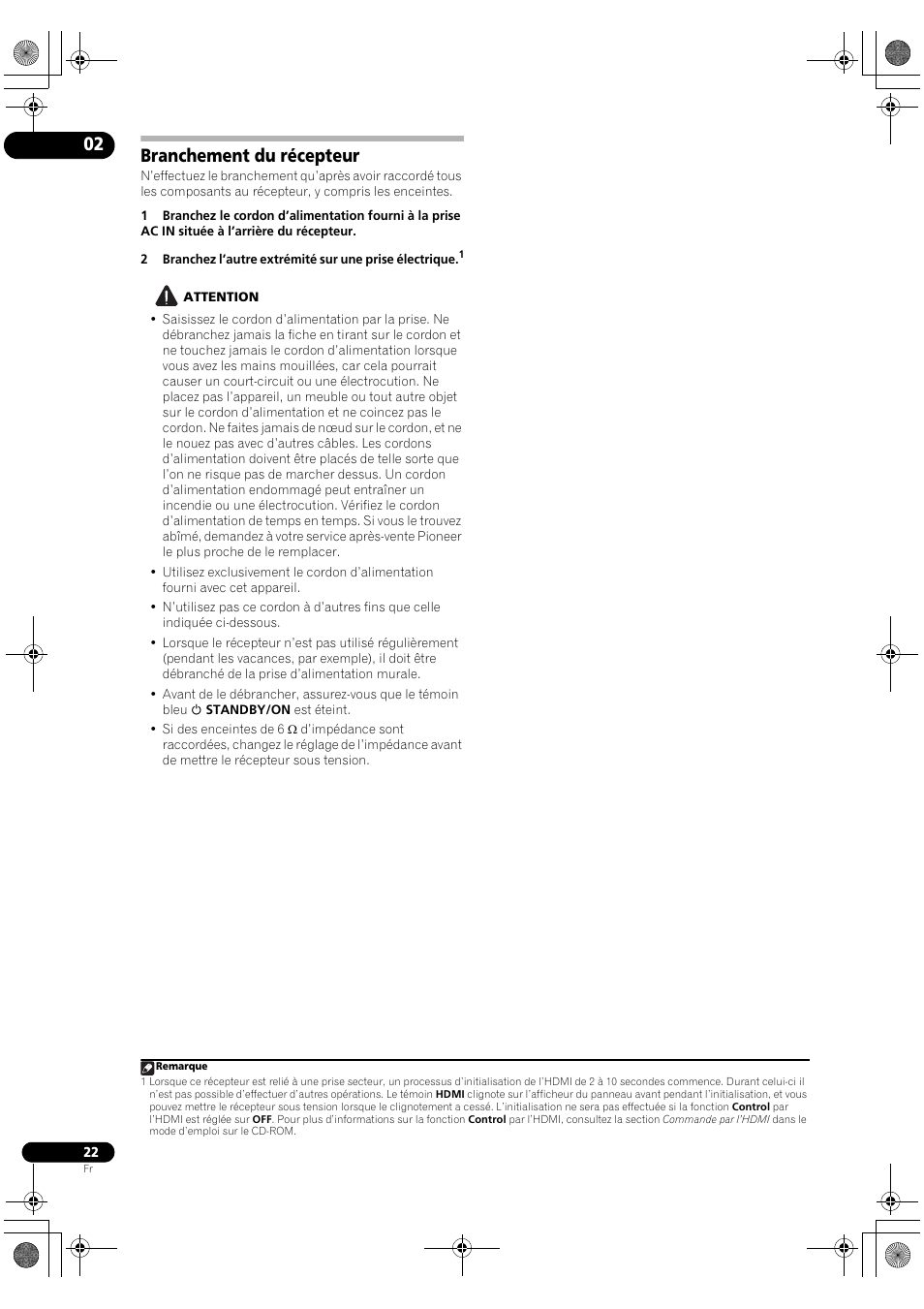 Branchement du récepteur | Pioneer VSX-2020-K User Manual | Page 50 / 88