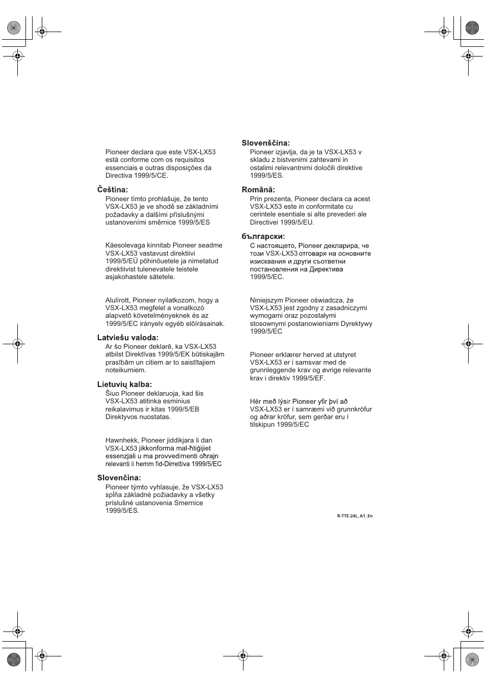 Pioneer VSX-2020-K User Manual | Page 87 / 88