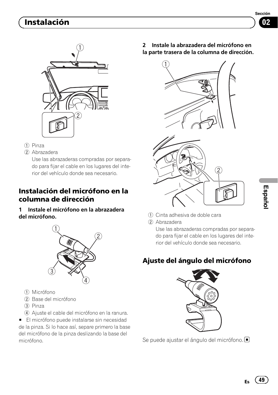 02 instalación | Pioneer AVH-1400DVD User Manual | Page 49 / 76