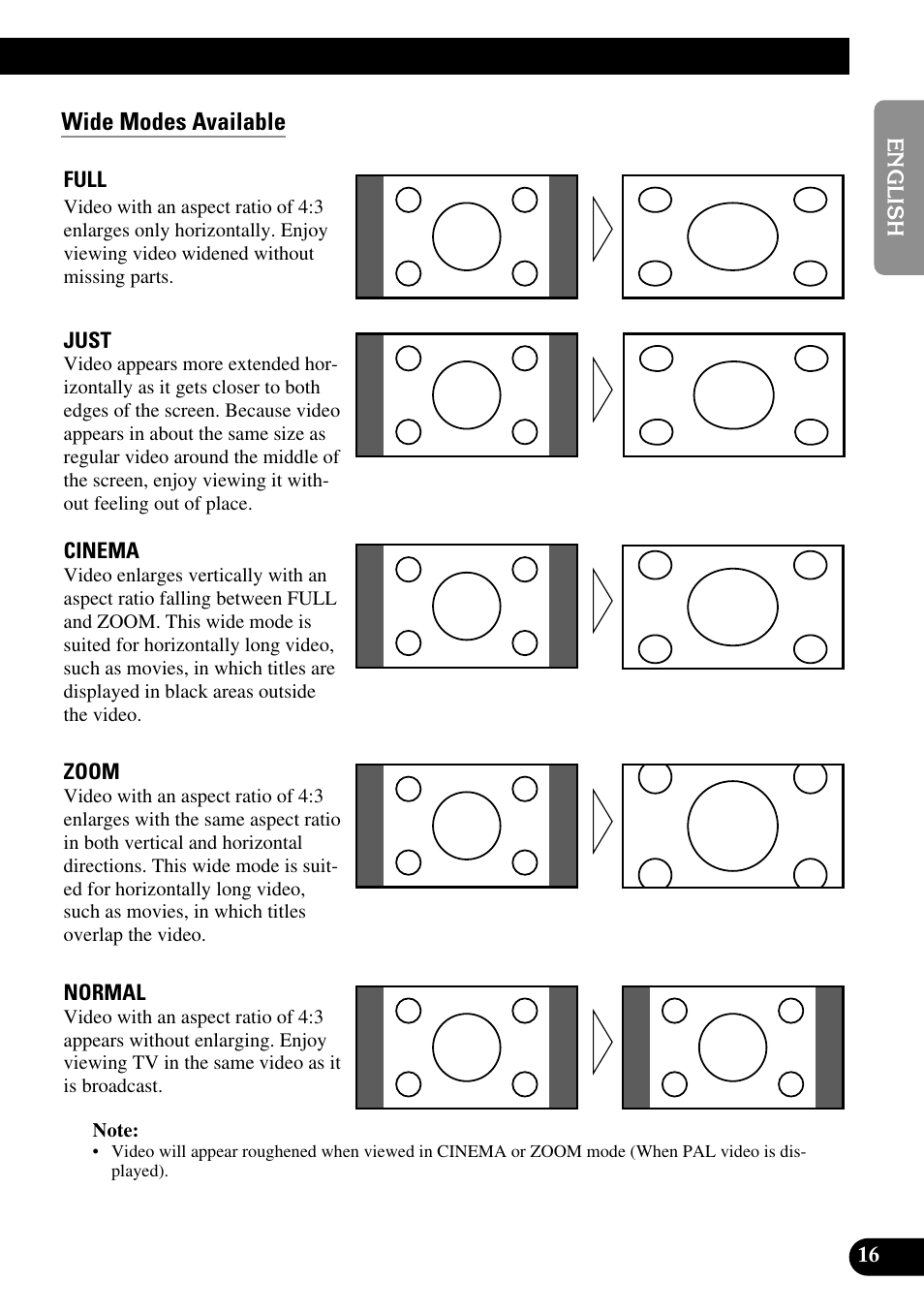 Wide modes available | Pioneer AVR-W6100 User Manual | Page 17 / 104