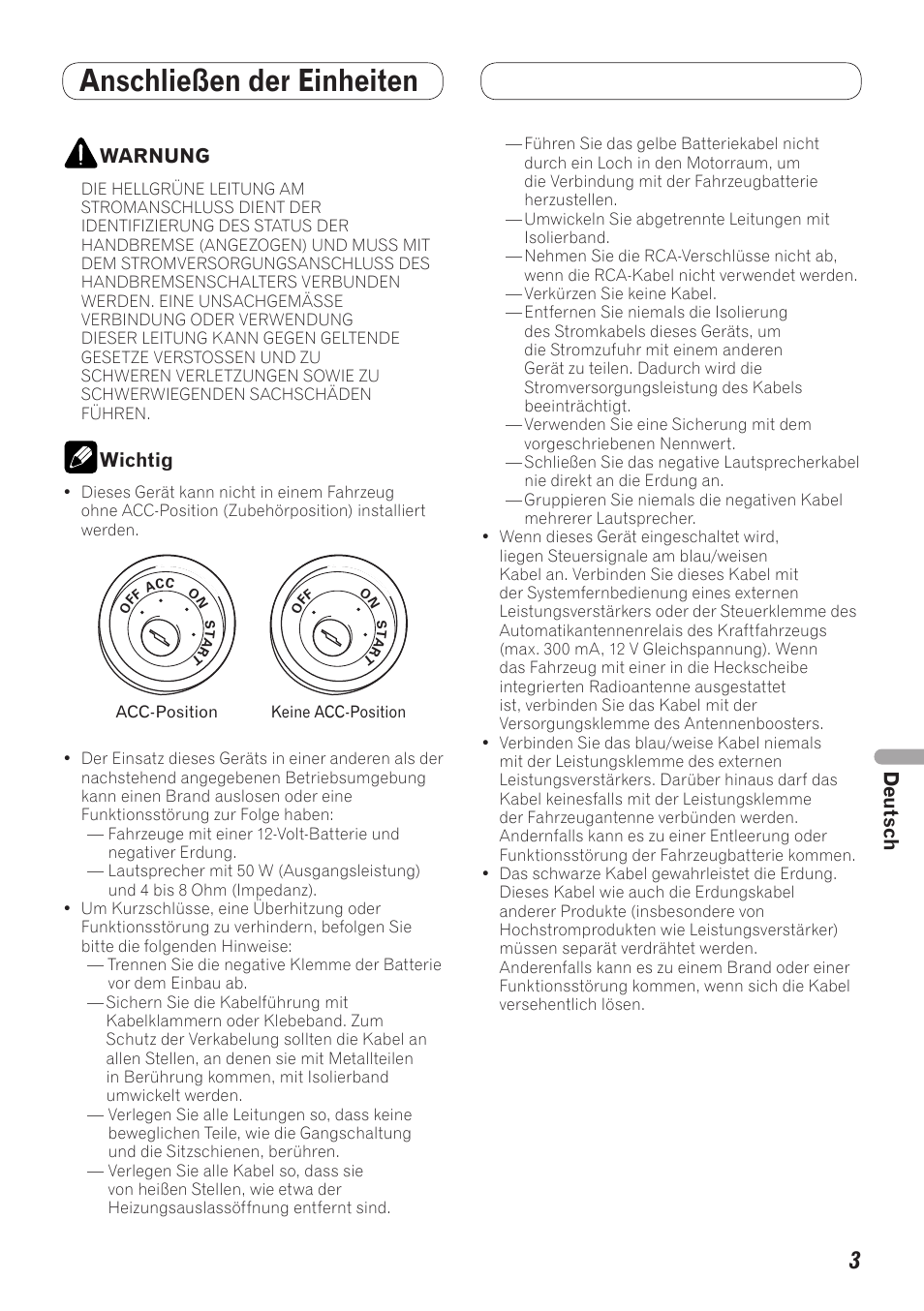 Anschließen der einheiten | Pioneer AVH-5200BT User Manual | Page 43 / 64