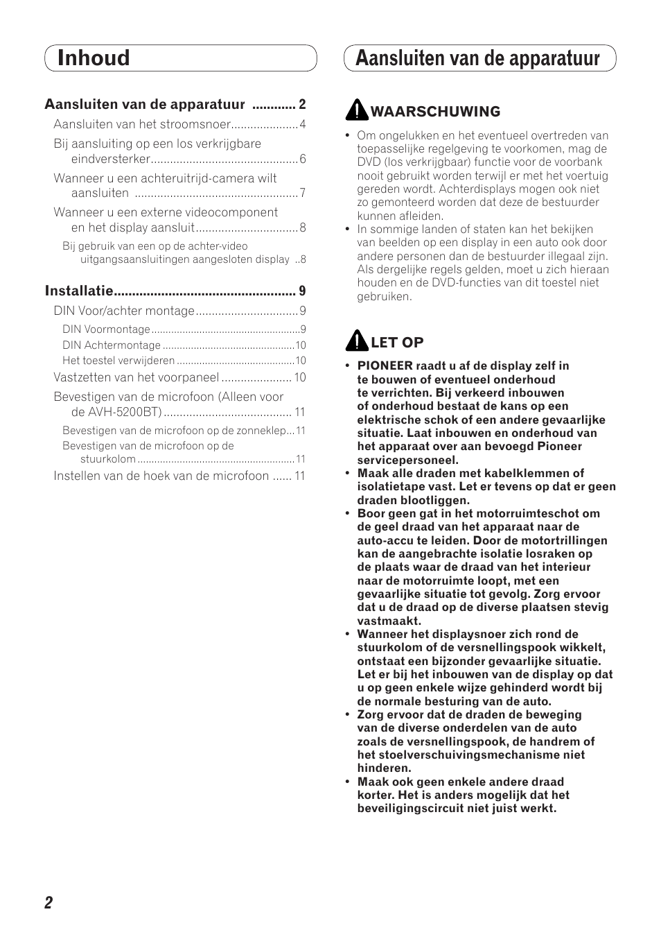 Crd4481an_rev1_52-64, Inhoud aansluiten van de apparatuur | Pioneer AVH-5200BT User Manual | Page 52 / 64