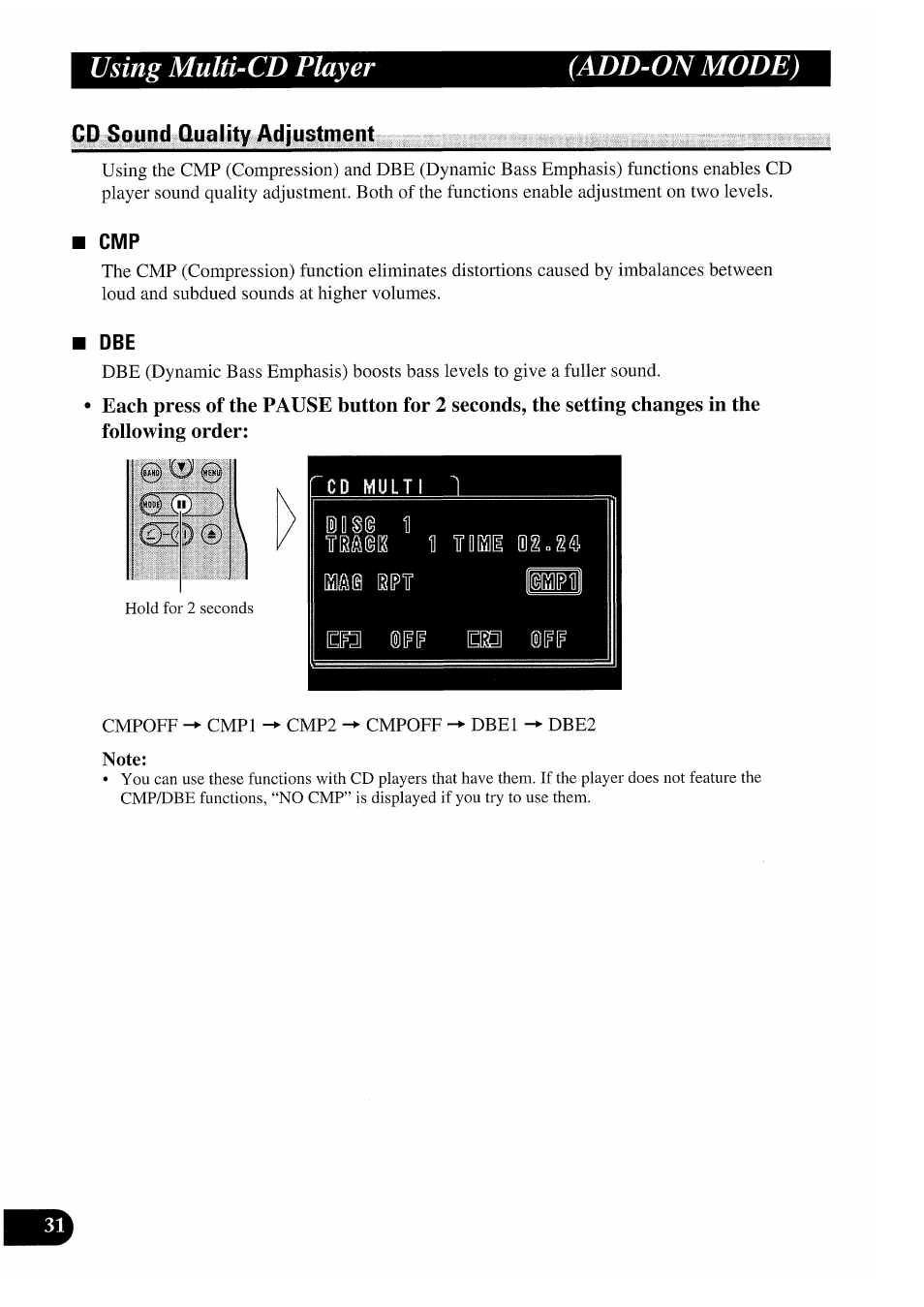 Using multi-cd player (add-on mode) | Pioneer GEX-P7000TVP User Manual | Page 32 / 116