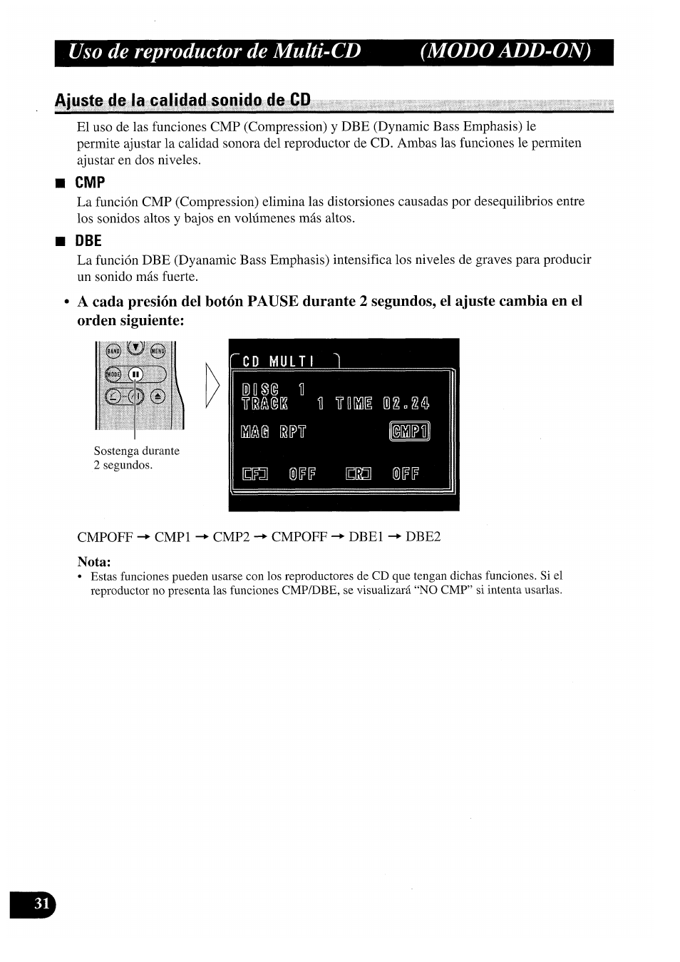 Uso de reproductor de multi-cd (modo add-on) | Pioneer GEX-P7000TVP User Manual | Page 70 / 116