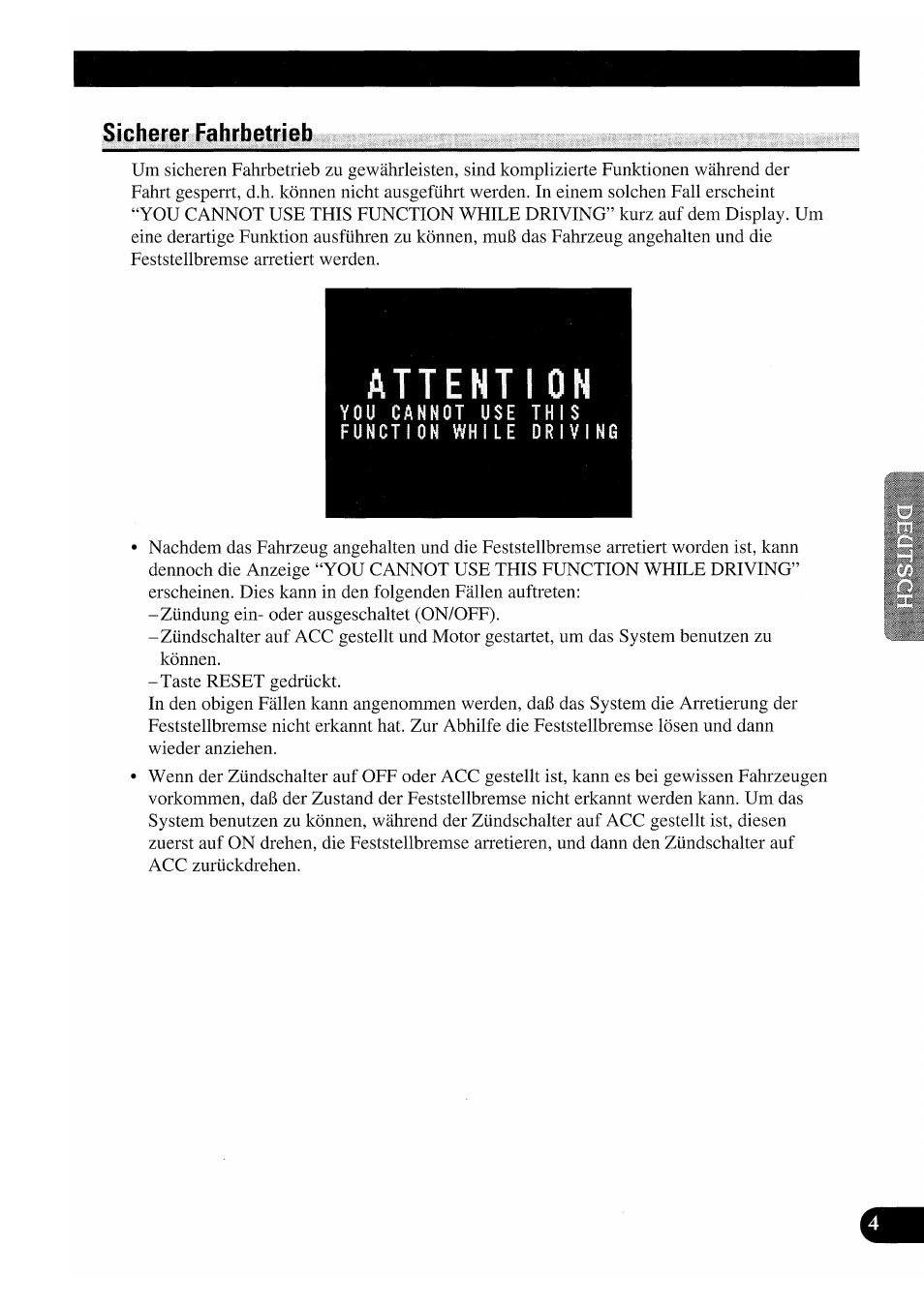 Sicherer fährbetrieb | Pioneer GEX-P7000TVP User Manual | Page 81 / 116