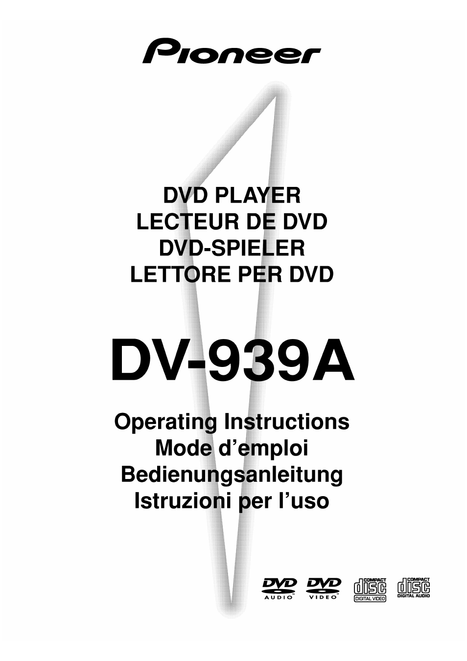 Pioneer DV-939A User Manual | 168 pages