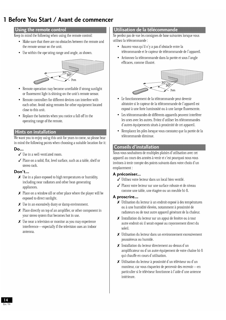 1 before you start / avant de commencer, Íccillpli | Pioneer DV-939A User Manual | Page 14 / 168