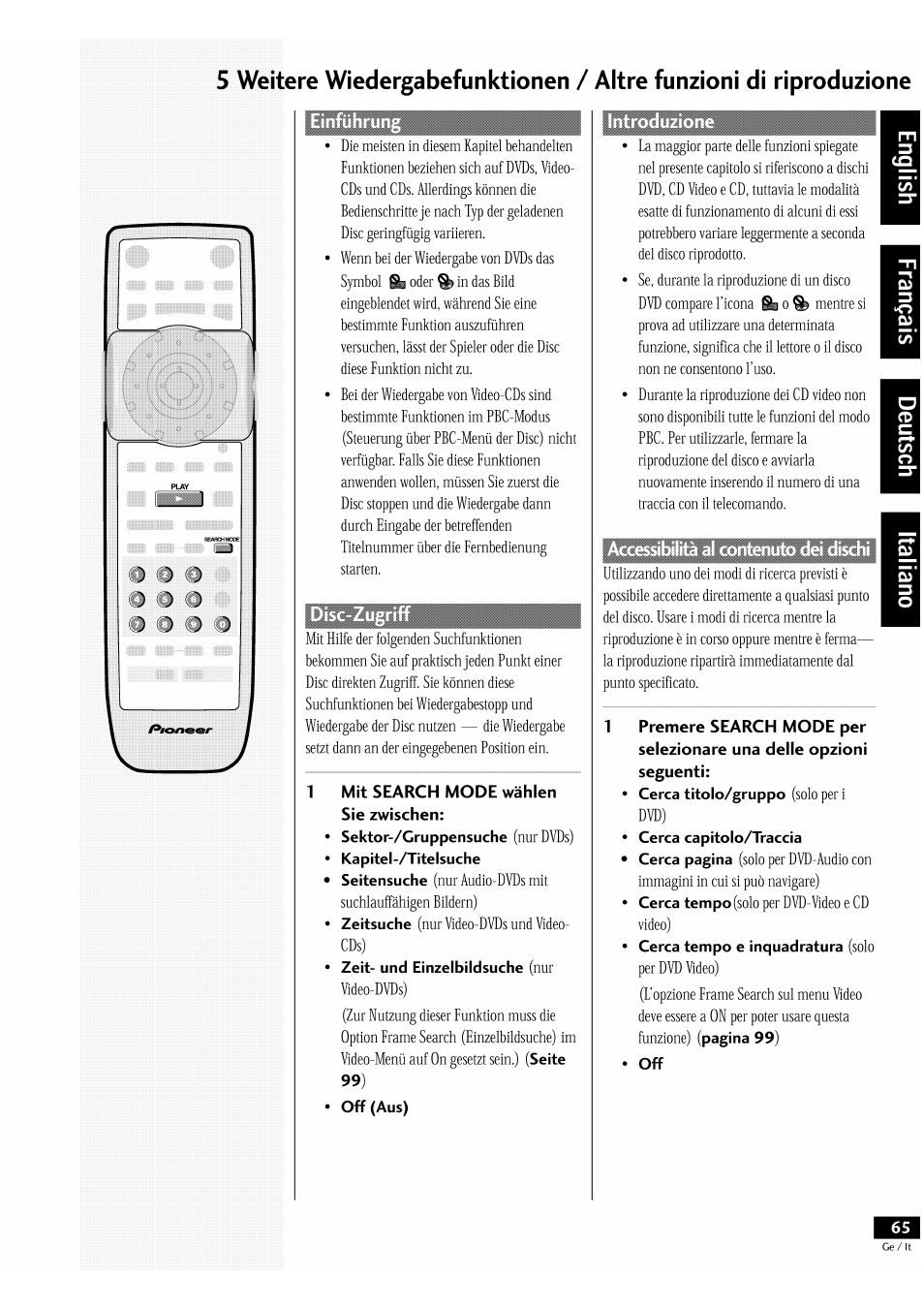 Pioneer DV-939A User Manual | Page 65 / 168