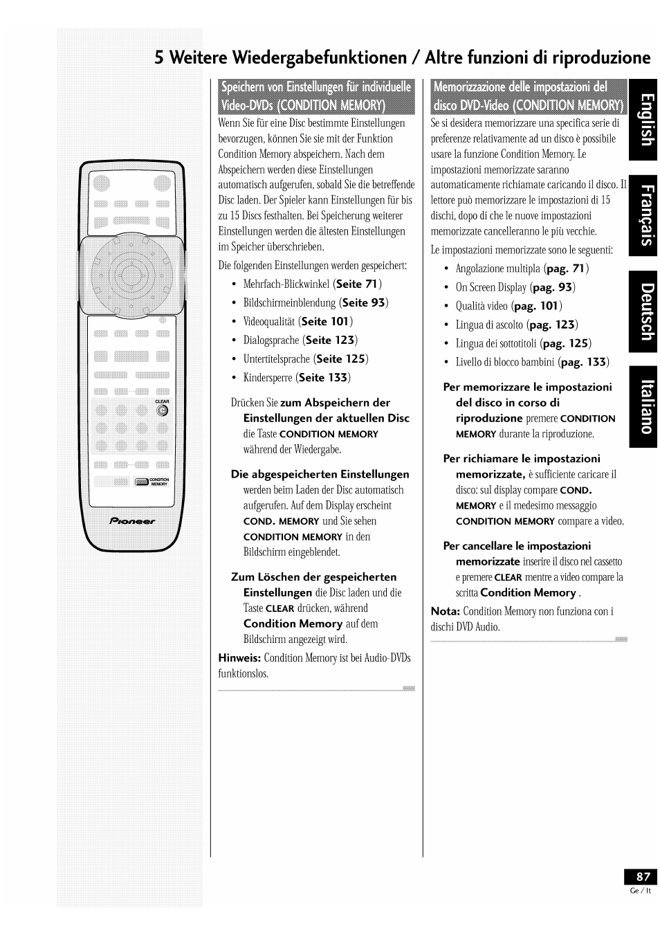 Pioneer DV-939A User Manual | Page 87 / 168