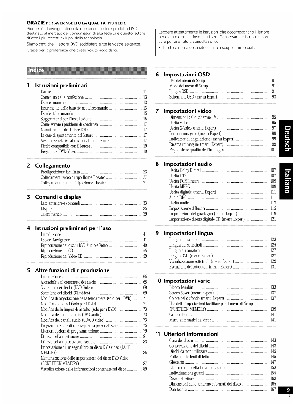 Pioneer DV-939A User Manual | Page 9 / 168