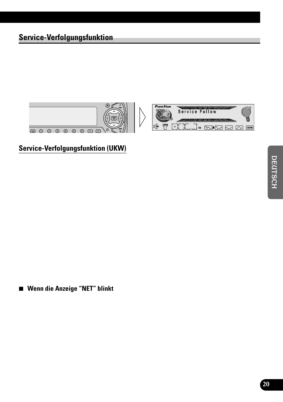 Service-verfolgungsfunktion, Service-verfolgungsfunktion (ukw) | Pioneer GEX-P700DAB User Manual | Page 101 / 124